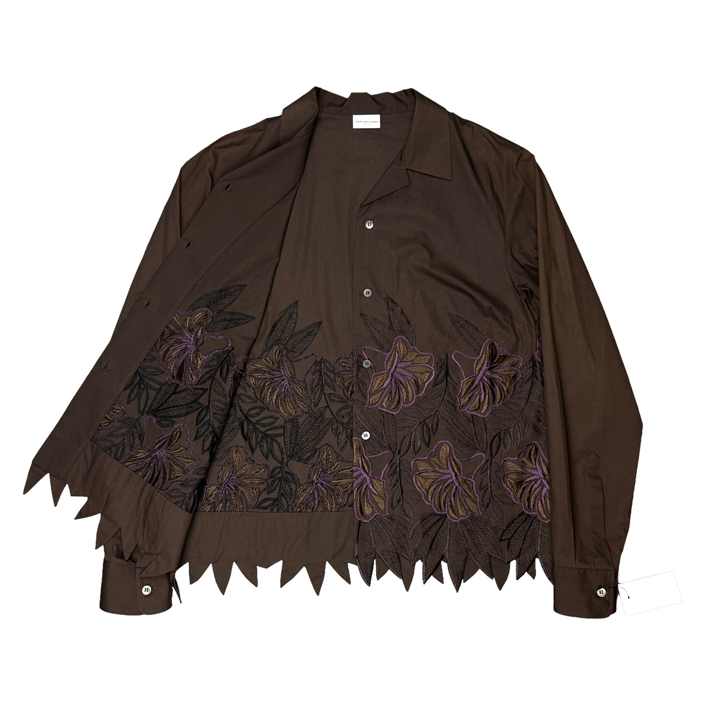 Dries Van Noten Flower Embroidery Shirt