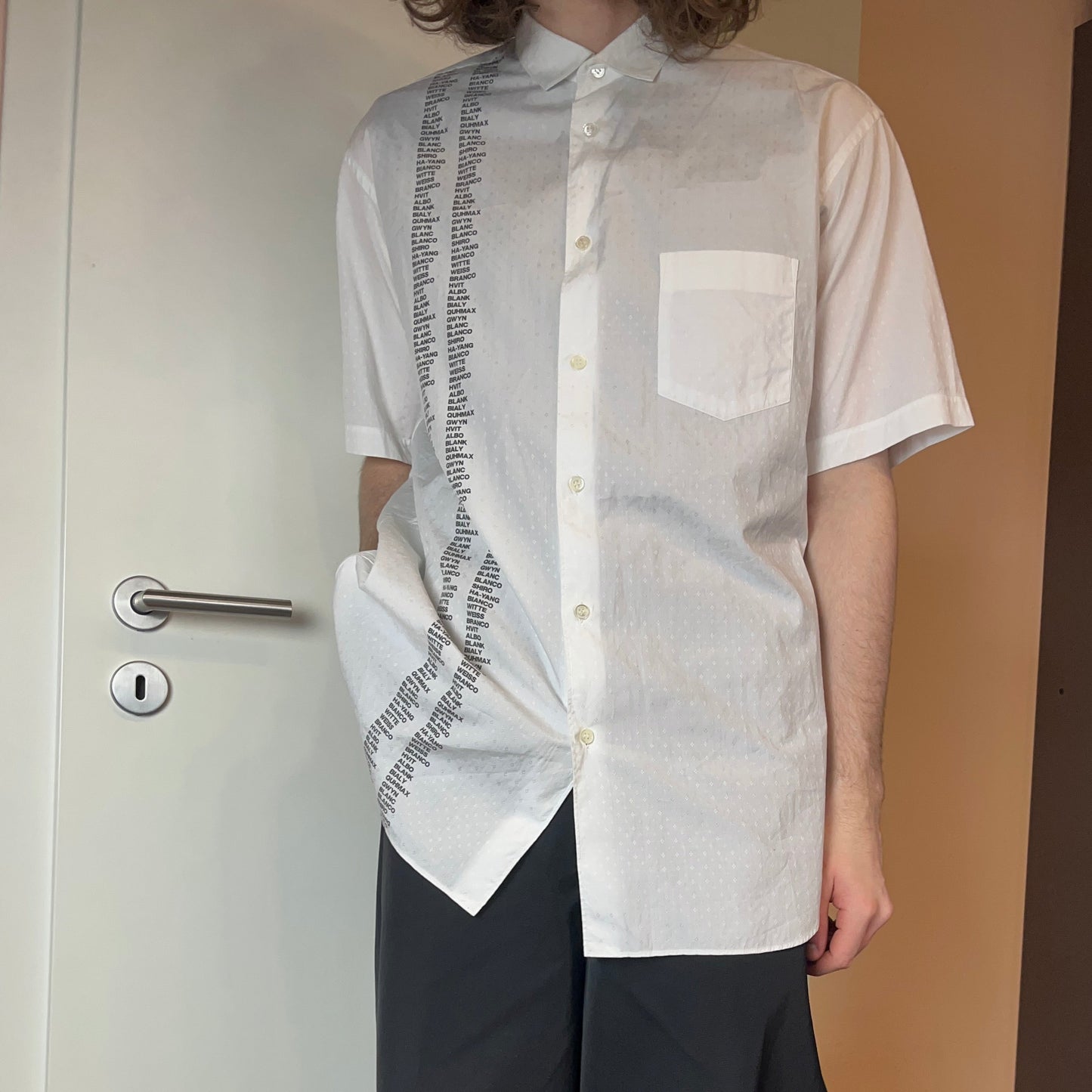 Comme des Garcons Shirt Blanco Print Shirt