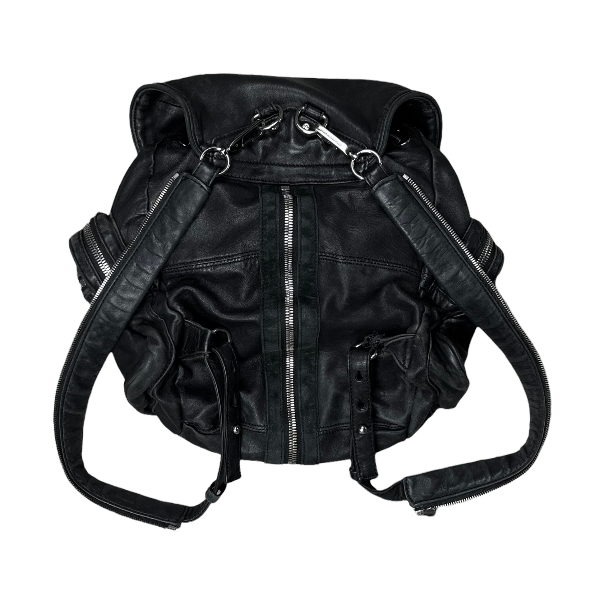 Alexander Wang Leather Hybrid Zip Bag – Vertical Rags Alexander Wang Leather Hybrid Zip Bag – Vertical Rags