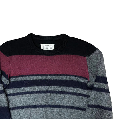 Maison Margiela Patchwork Stripe Mohair Sweater - SS15