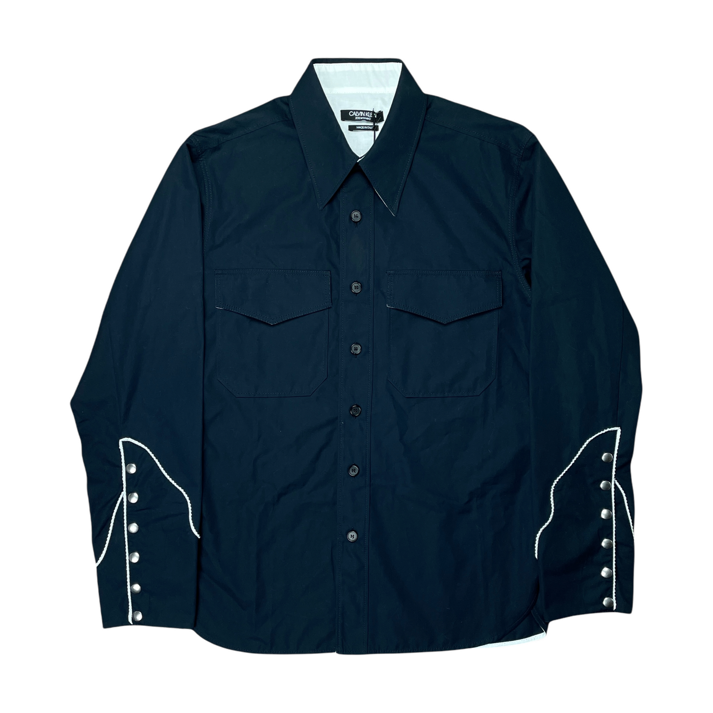 Calvin Klein 205W39NYC Contrast Trimmed Western Shirt - AW18
