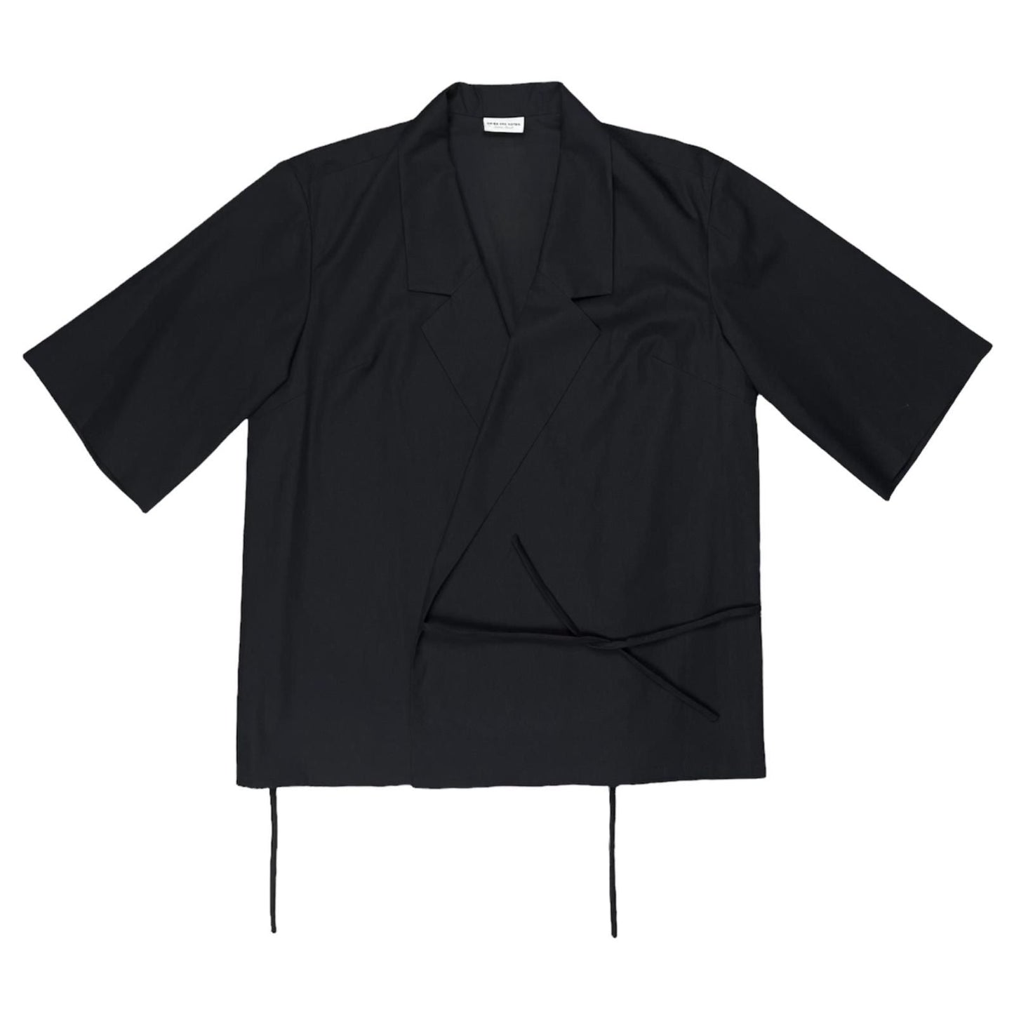 Dries Van Noten Calta Wrap Shirt Black - SS17