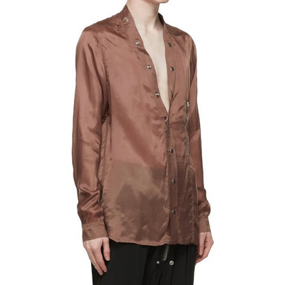 Rick Owens Cupro Larry Shirt Throat - SS21