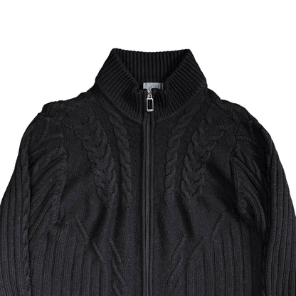 Dior Homme Cable Knit Zip Sweater