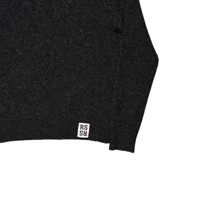 Raf Simons RS Logo Lambswool V-Neck Sweater