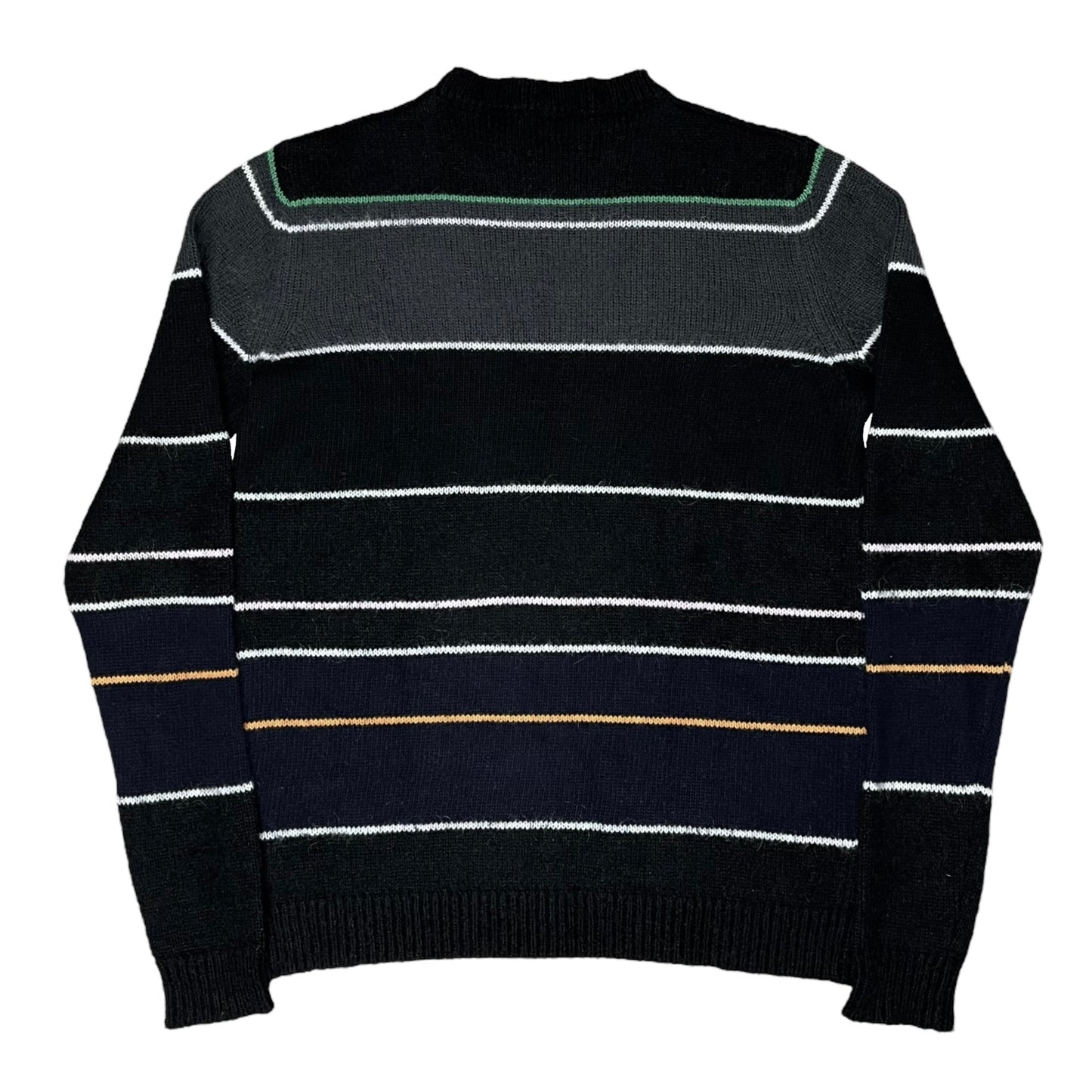 Raf Simons Striped Mohair Punk Sweater - AW13