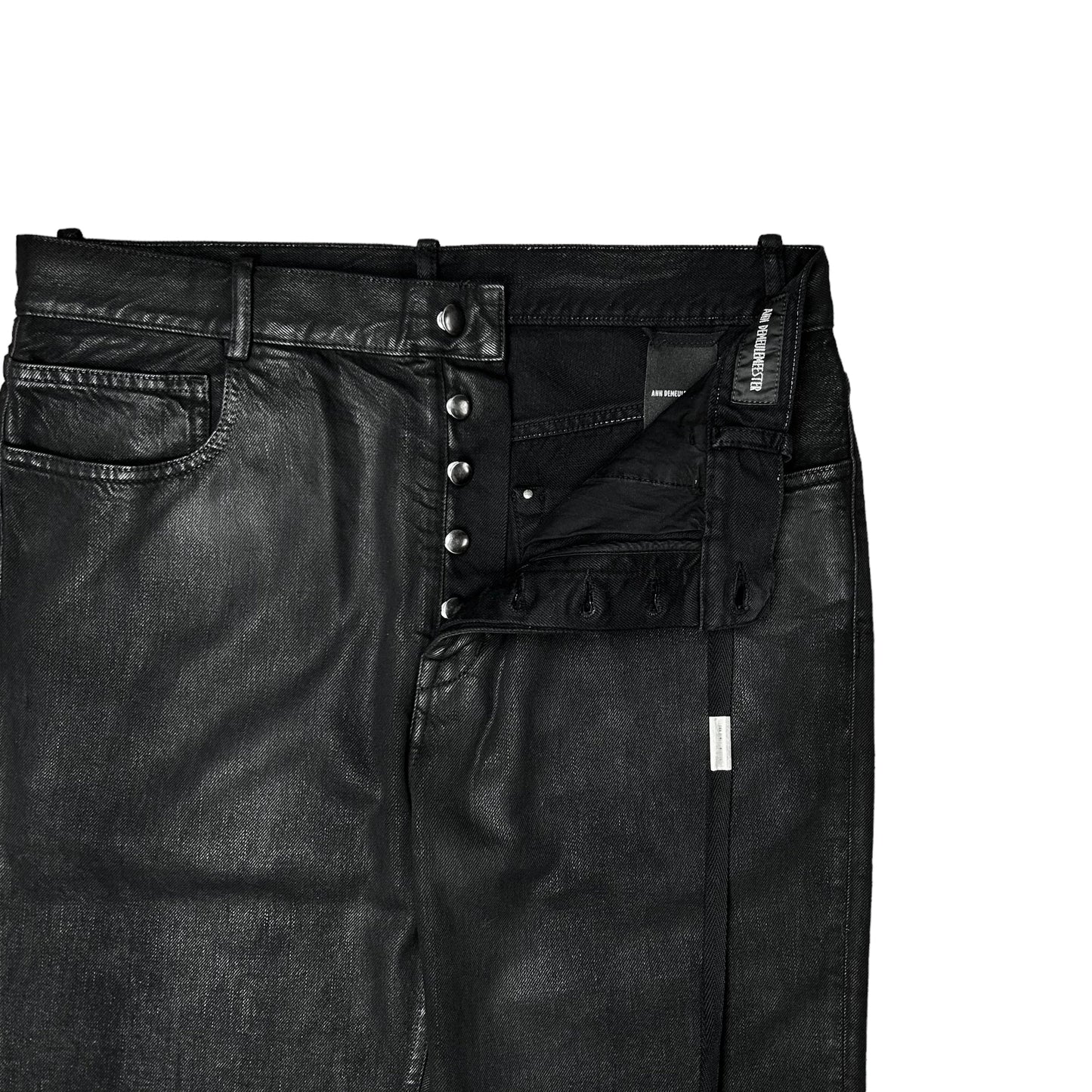 Ann Demeulemeester Waxed Gill Jeans - SS19