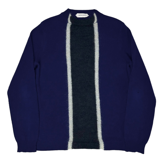 Namacheko Color Block Stripe Mohair Sweater Blue - AW18