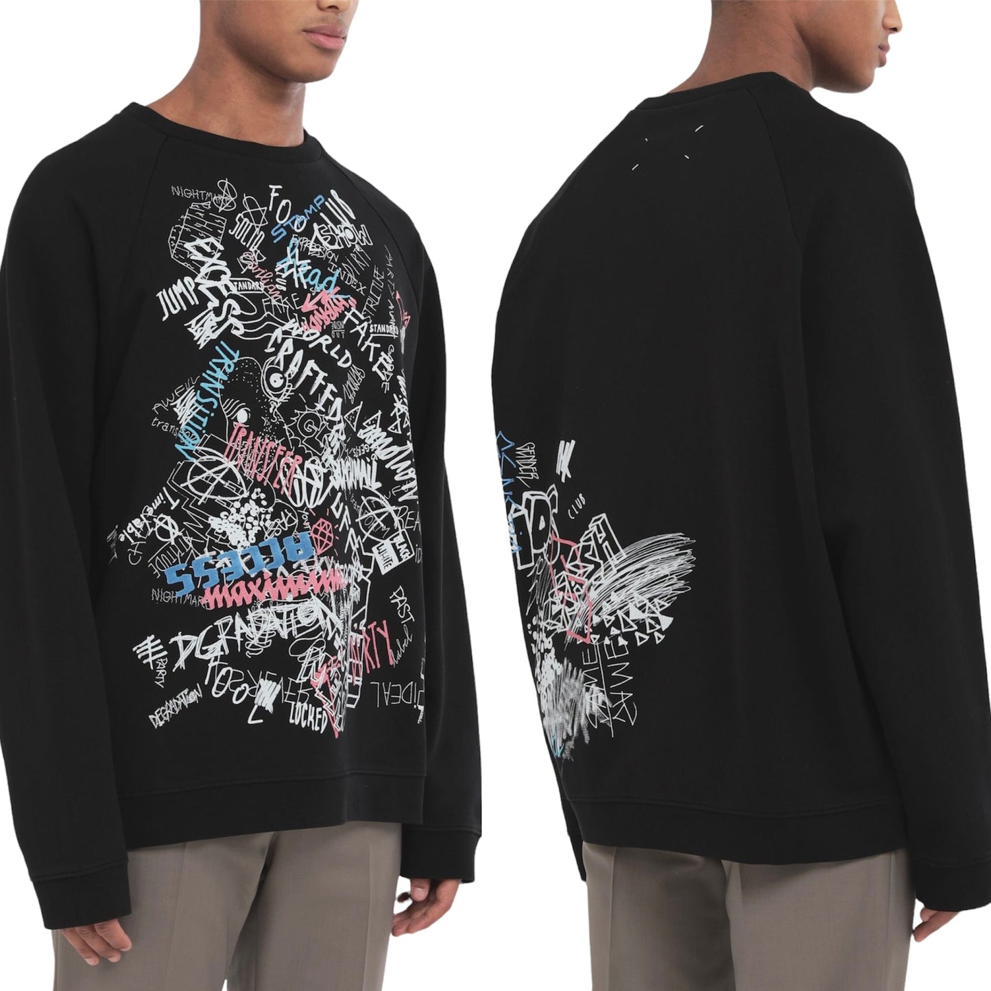 Maison Margiela Graffiti Print Sweater - SS20