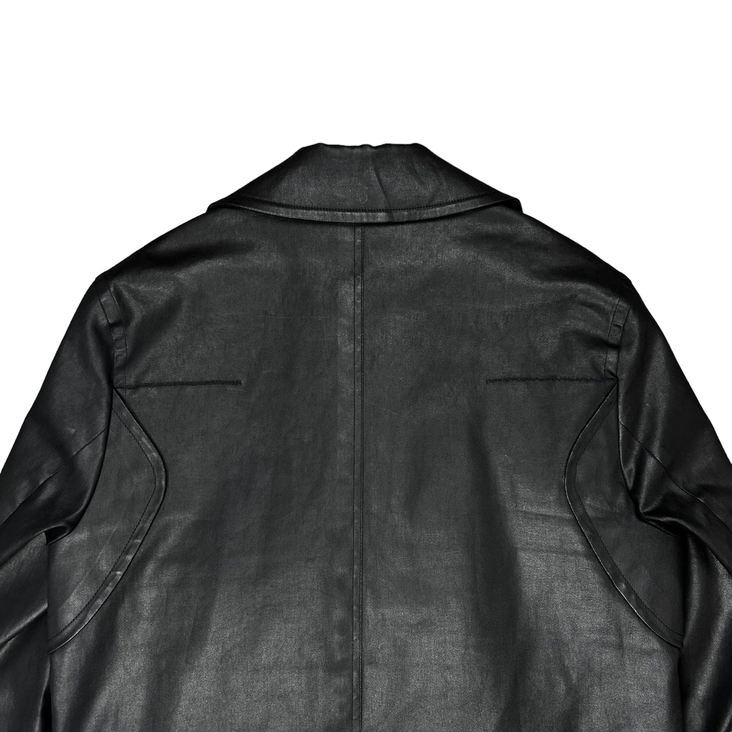 Dior Homme Cropped Waxed Peacoat - SS04
