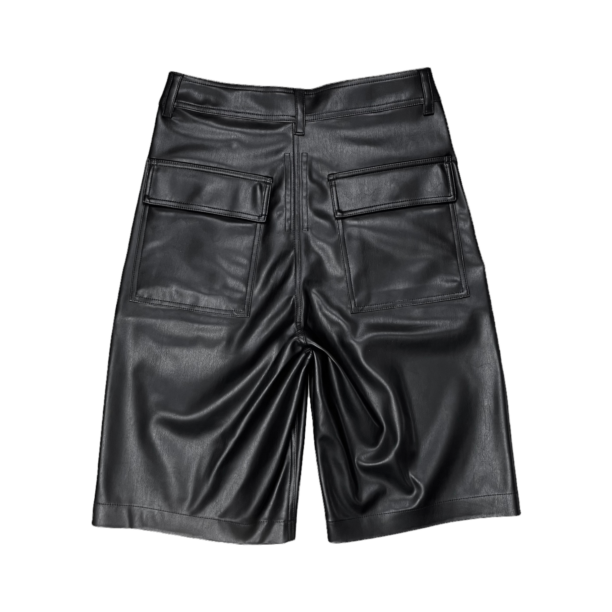 Rick Owens DRKSHDW Jet Vegan Leather Shorts - AW20 – Vertical Rags Rick Owens DRKSHDW Jet Vegan Leather Shorts - AW20 – Vertical Rags