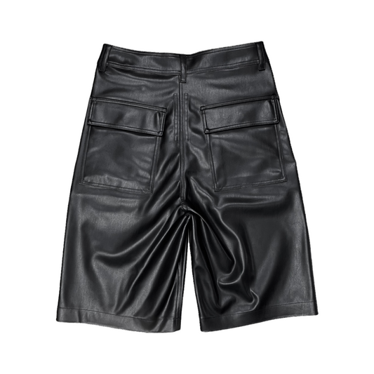 Rick Owens DRKSHDW Jet Vegan Leather Shorts - AW20