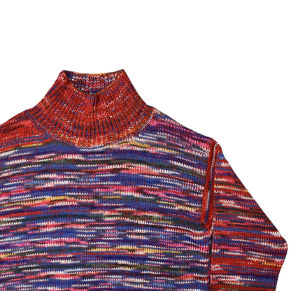 Dries Van Noten Marled Knit Mock Sweater - AW19