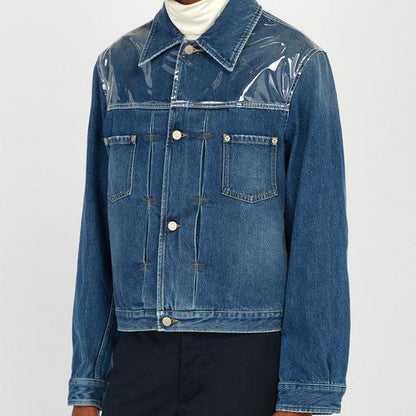 Maison Margiela PVC Layered Denim Jacket - AW18