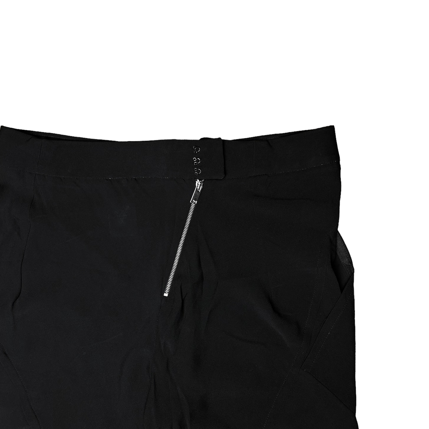 Rick Owens Flared Diagonal Zip Trousers