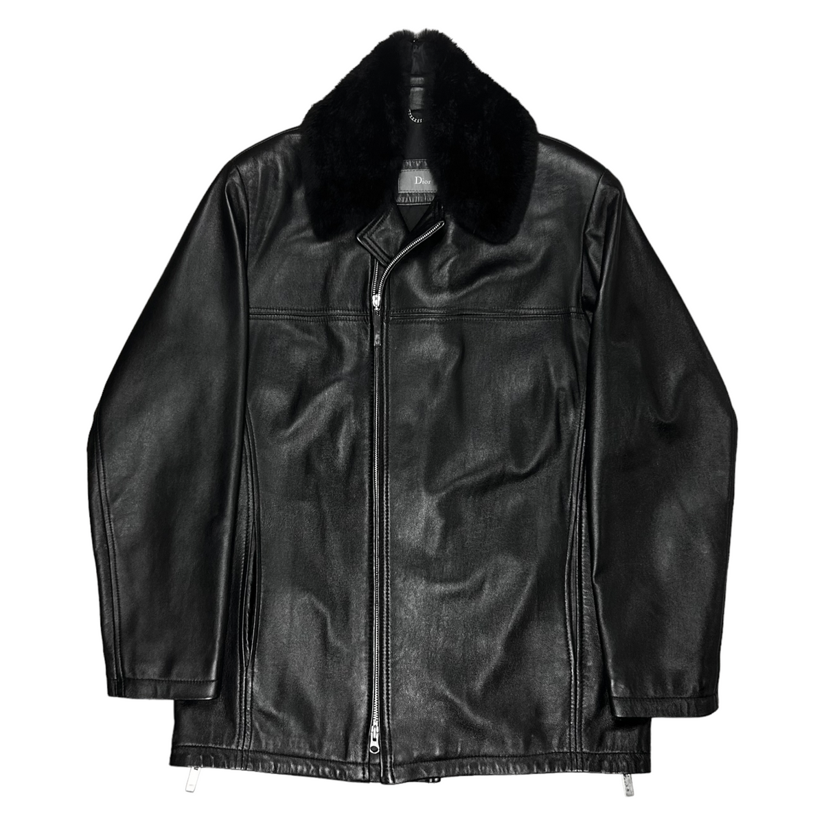 Dior Homme Datachable Faux Fur Leather Jacket – Vertical Rags