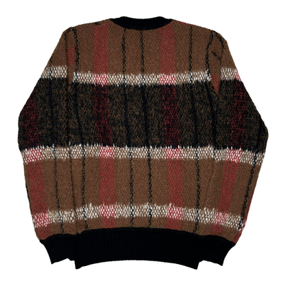 Dries Van Noten Tartan Alpaca Blend V-Neck Sweater - AW17