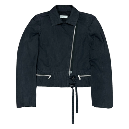 Dries Van Noten Cropped Tassel Biker Jacket