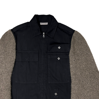 Dries Van Noten Hybrid Wool Sleeve Jacket