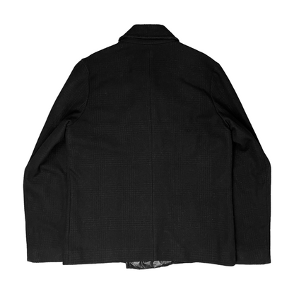 Raf Simons Nylon Detail Peacoat - AW07