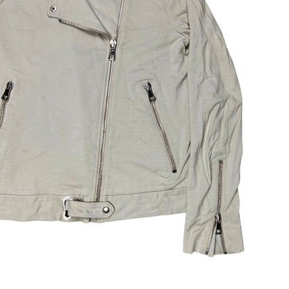 Maison Martin Margiela Collarless Belted Biker Jacket - AW02