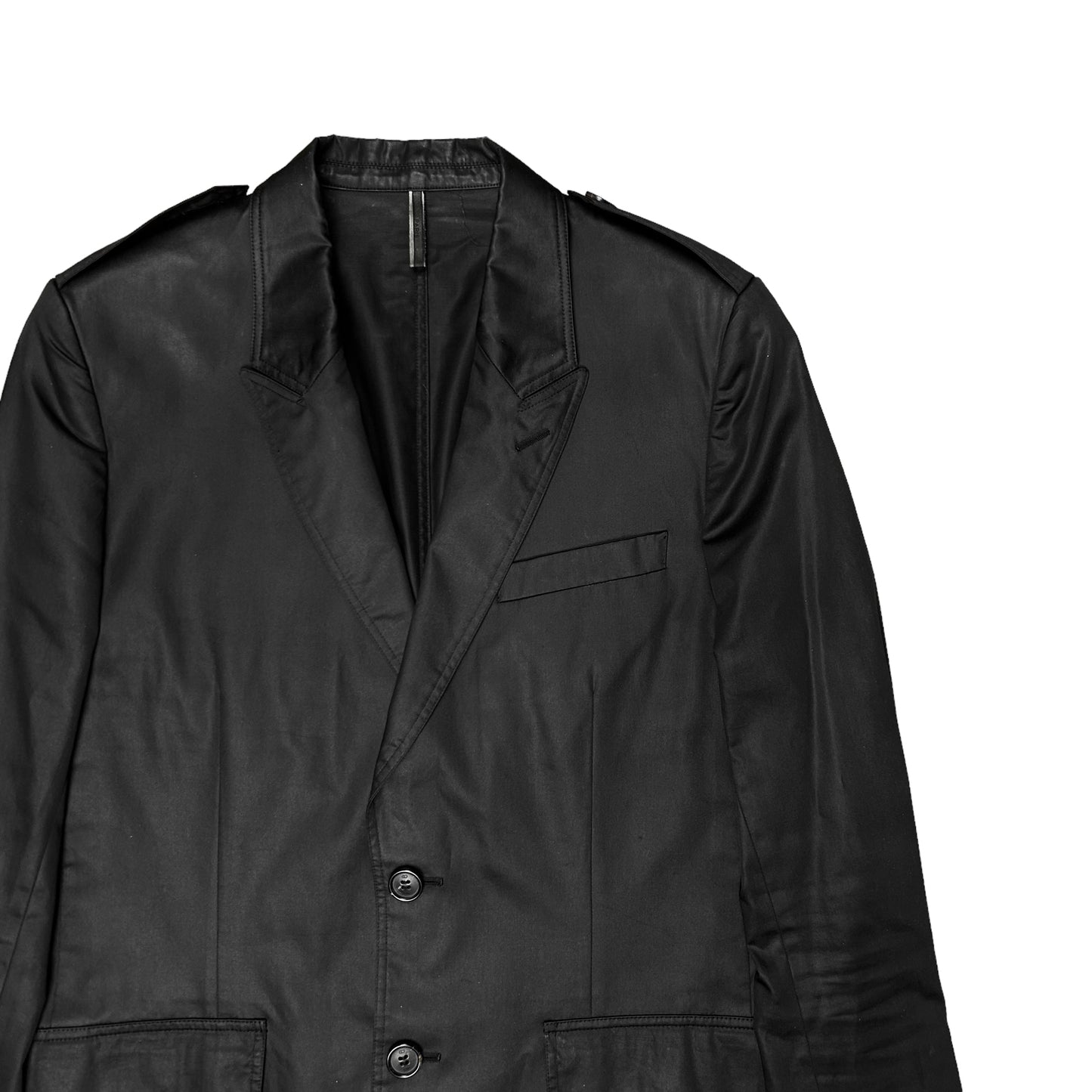 Dior Homme Cropped Waxed Blazer - AW08