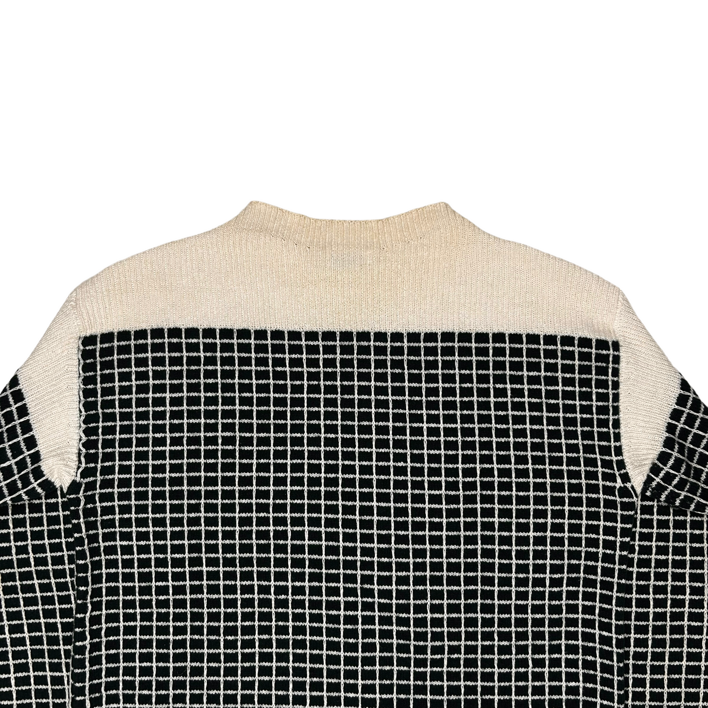 Dries Van Noten Funnel Grid Sweater - AW17