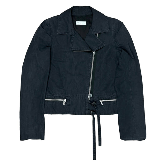 Dries Van Noten Cropped Tassel Biker Jacket