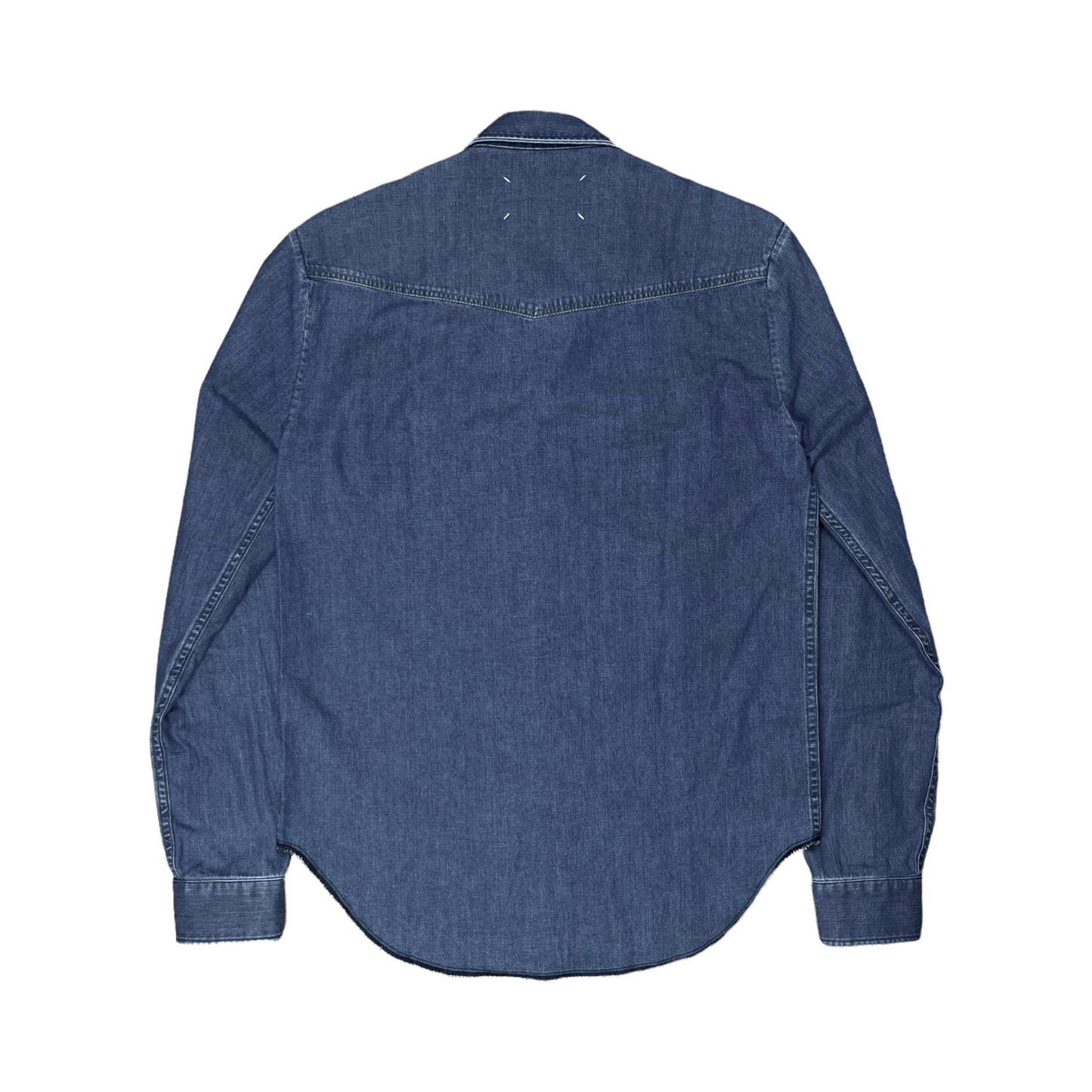 Maison Margiela Two Tone Patchwork Denim Shirt - SS17