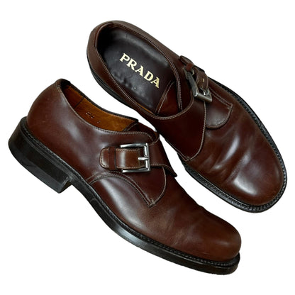 Prada Monk Strap Buckle Derbies