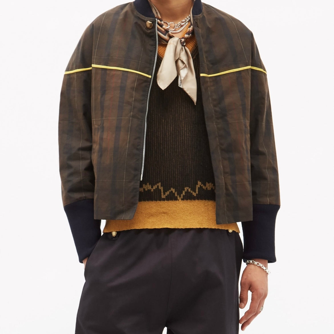 Stefan Cooke Plaid Waxed Sport Jacket - SS21