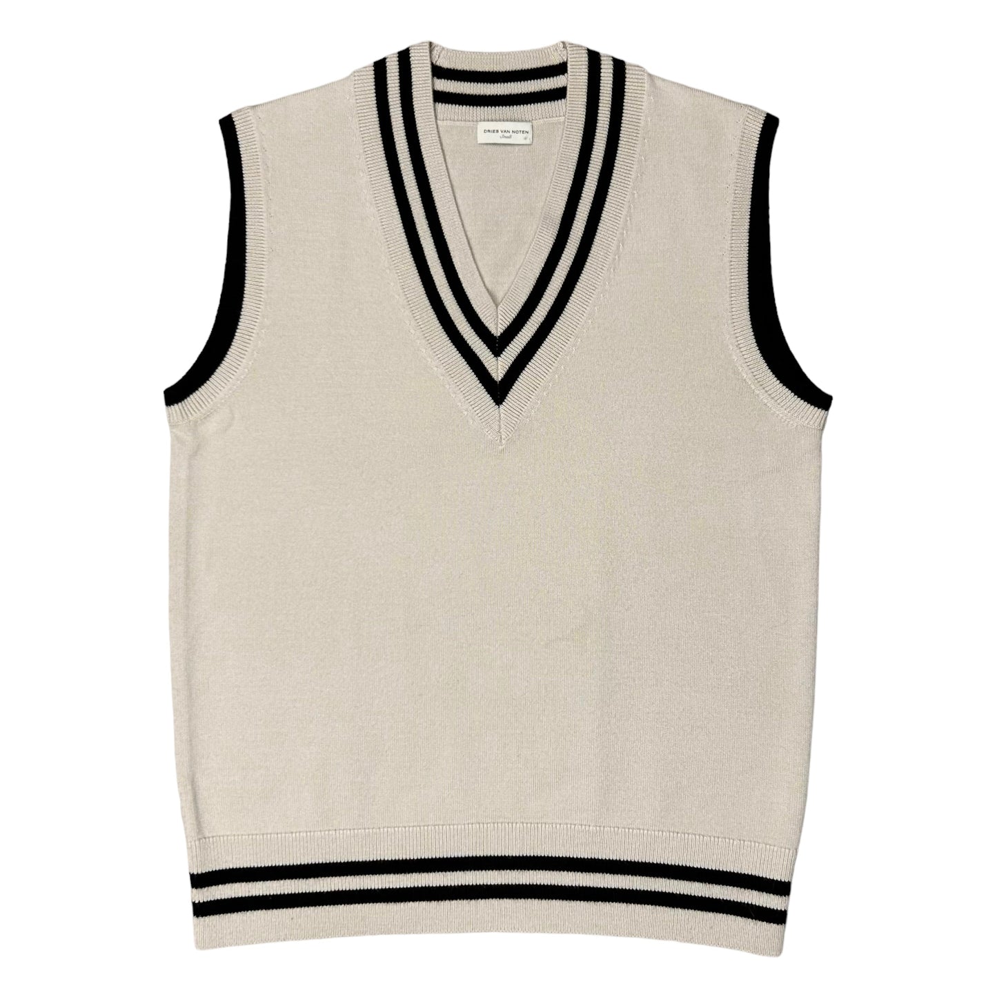 Dries Van Noten Contrast Stripe Knit Vest