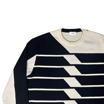 Jil Sander Grant Wiggins Wool Sweater - SS15