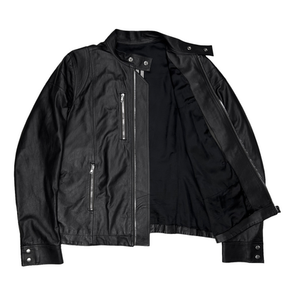 Rick Owens Ies Phlegethon Leather Jacket - SS21 – Vertical Rags Rick Owens Ies Phlegethon Leather Jacket - SS21 – Vertical Rags
