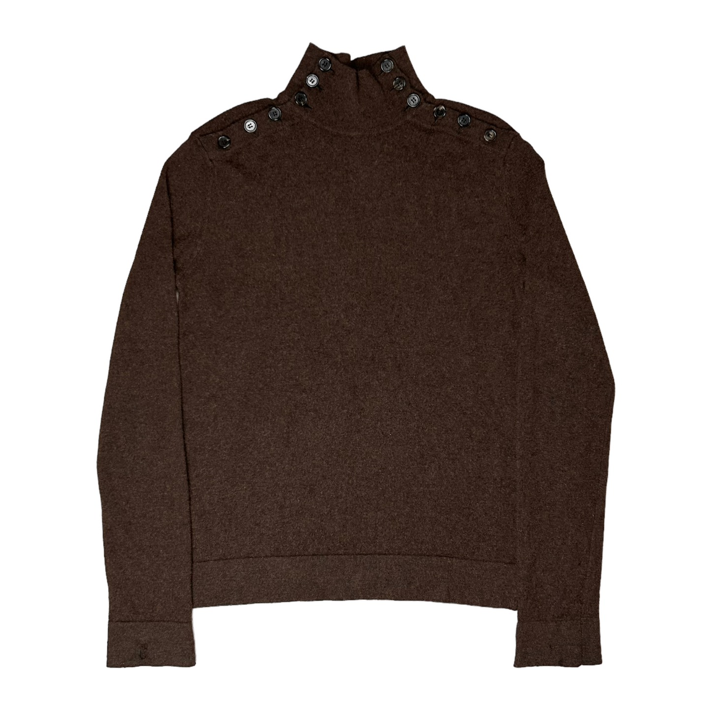 Ann Demeulemeester Cashmere Blend Button Neck Sweater