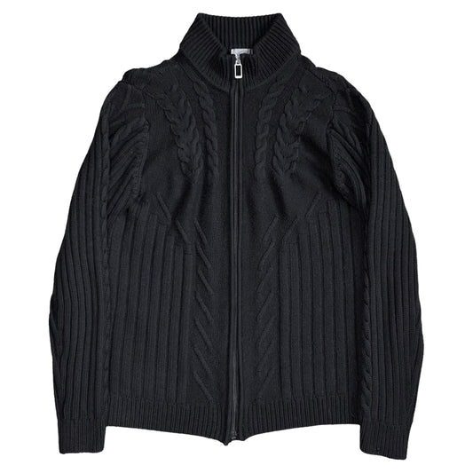 Dior Homme Cable Knit Zip Sweater