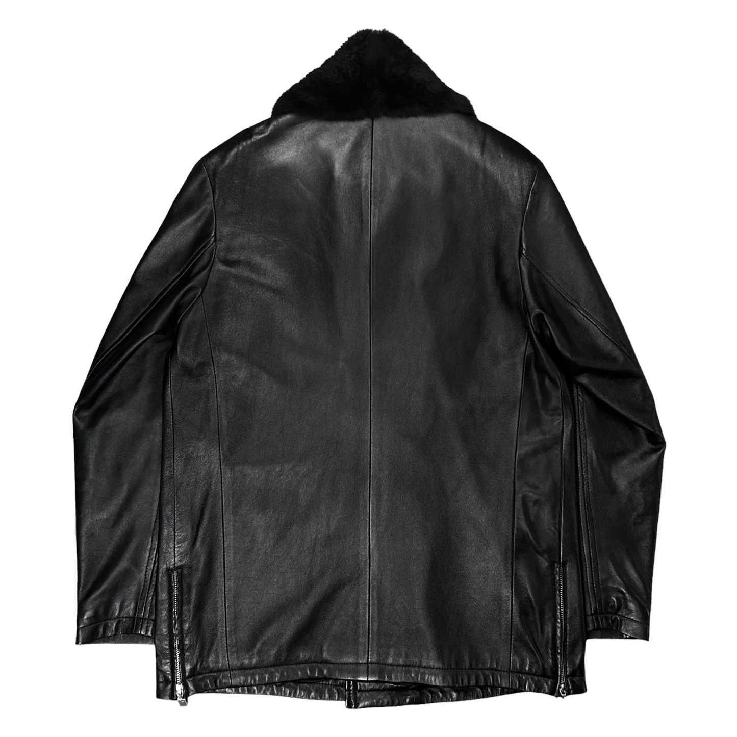 Dior Homme Datachable Faux Fur Leather Jacket