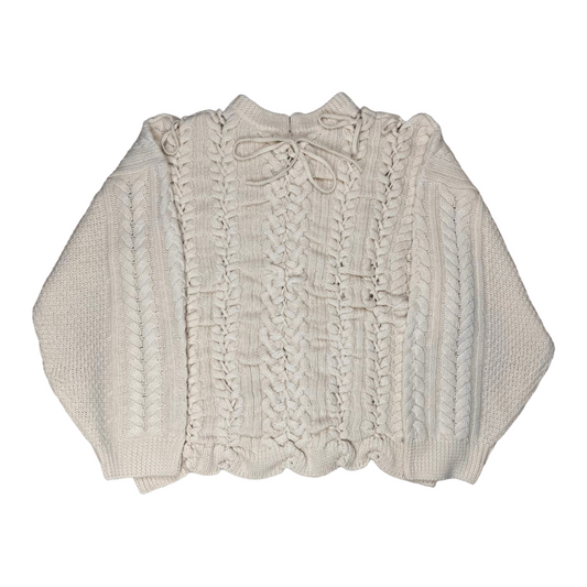 Y/Project Lace Up Cable Knit Sweater - SS20
