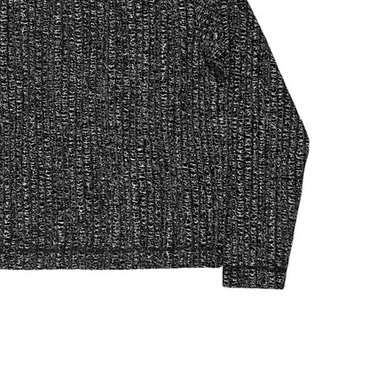 Dirk Bikkembergs Cropped Bouclé Wool Sweater Black - AW17