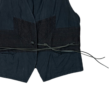 Dries Van Noten Embroidered Tie Vest