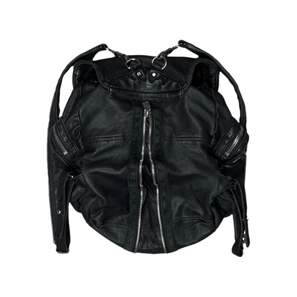 Alexander Wang Leather Hybrid Zip Bag