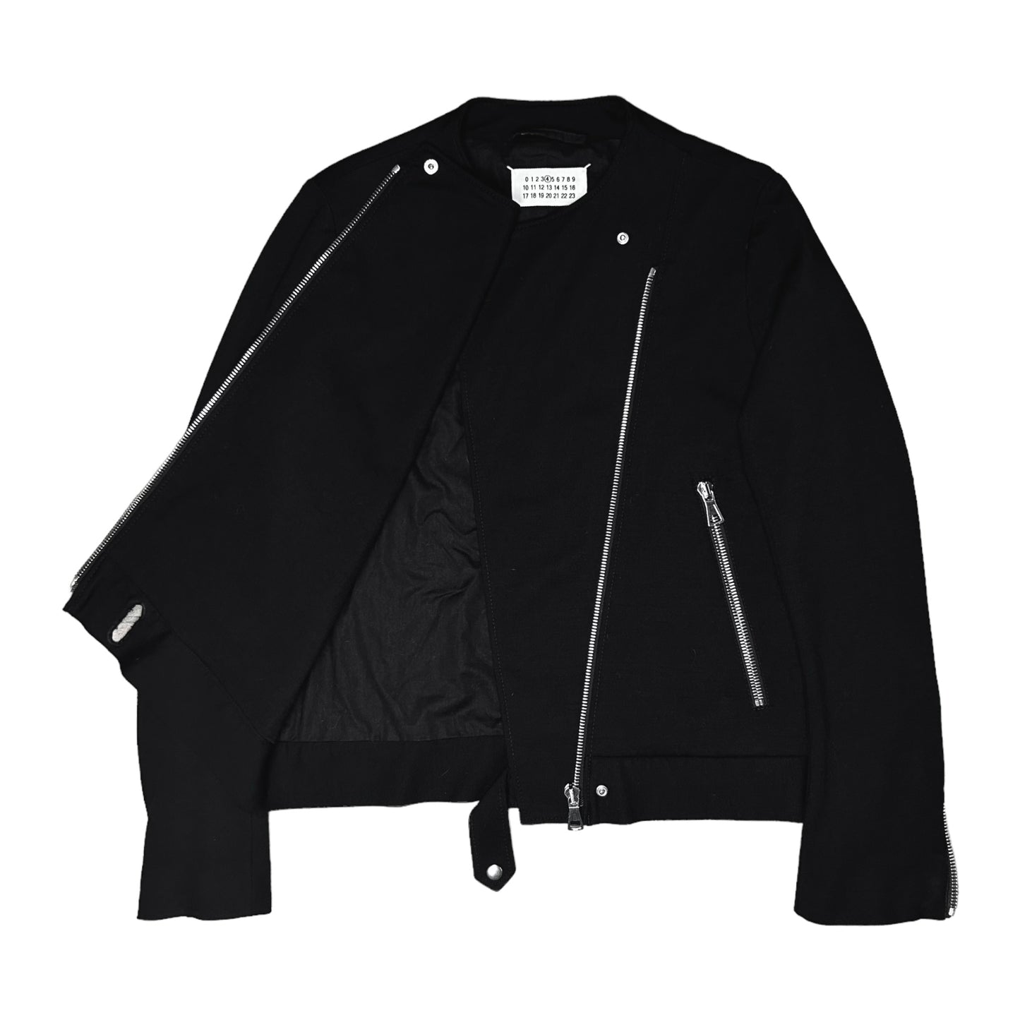 Maison Martin Margiela Belted Collarless Biker Jacket - AW02