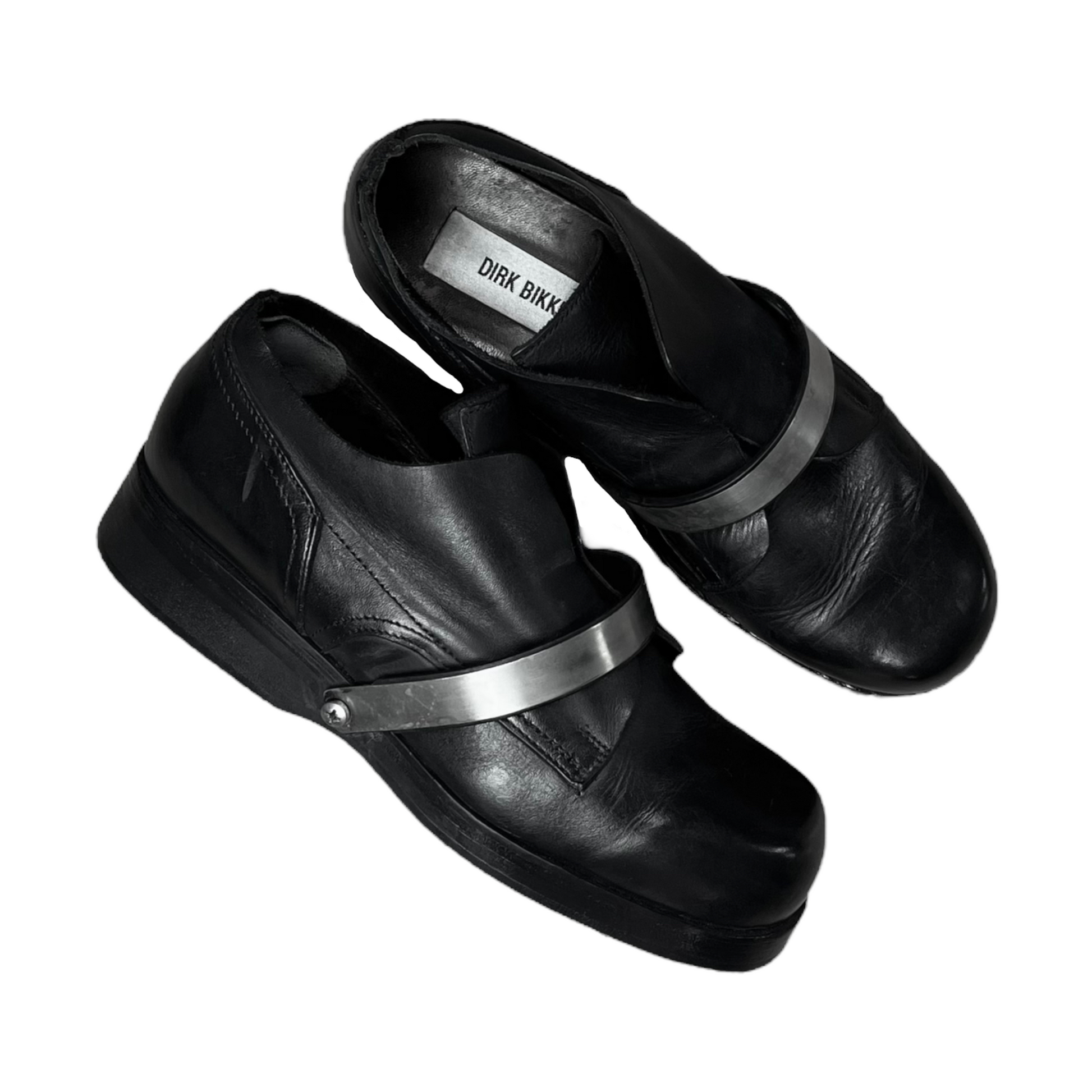 Dirk Bikkembergs Steel Strap Derbies - AW97 – Vertical Rags Dirk Bikkembergs Steel Strap Derbies - AW97 – Vertical Rags