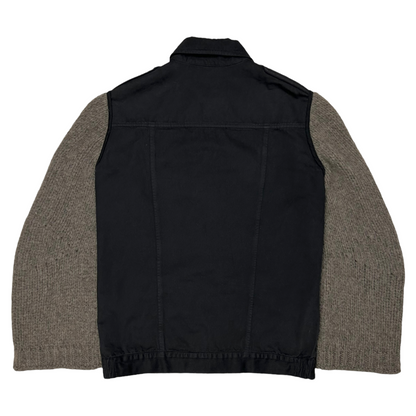 Dries Van Noten Hybrid Wool Sleeve Jacket