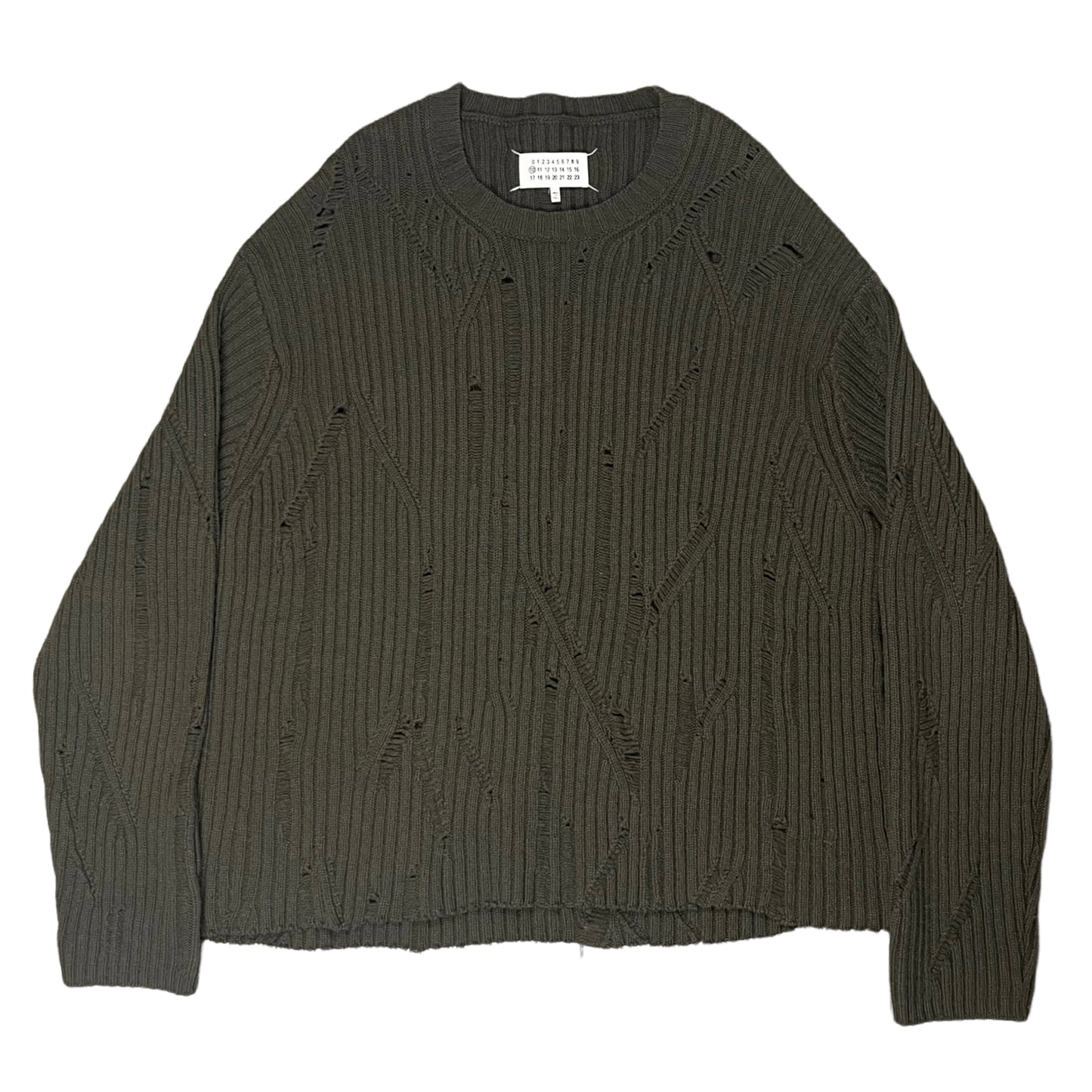 Maison Margiela Distressed Rib Knit Sweater - AW16