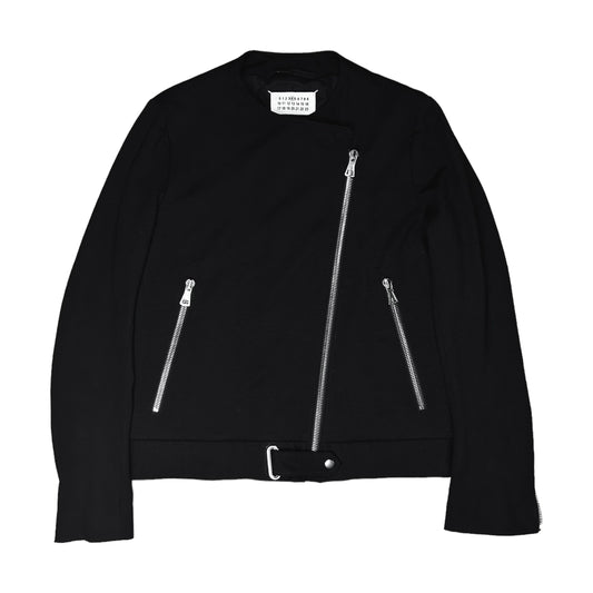 Maison Martin Margiela Belted Collarless Biker Jacket - AW02