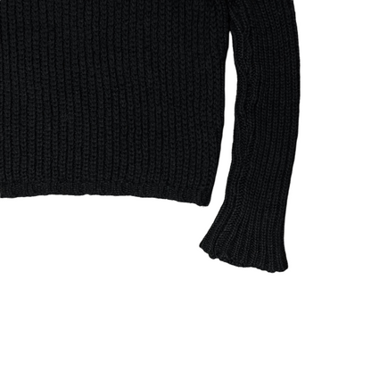 Rick Owens Cropped Mock Neck Knit Sweater - AW13