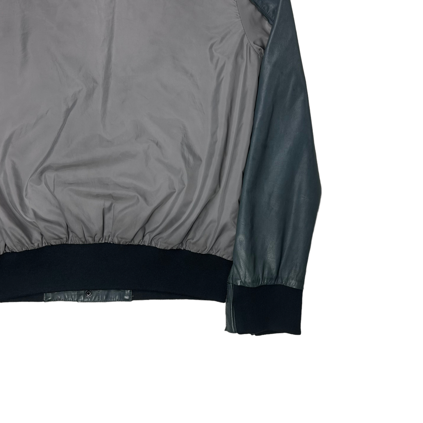 Maison Martin Margiela Pleated Leather Bomber Jacket - SS14