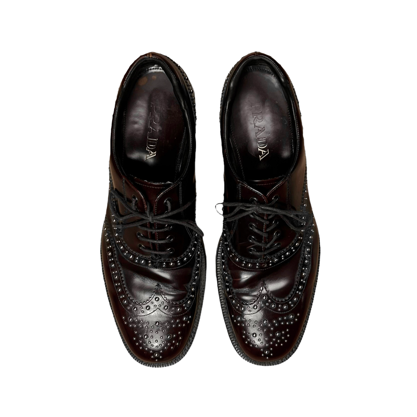 Prada Studded Brougue Derbies - SS12