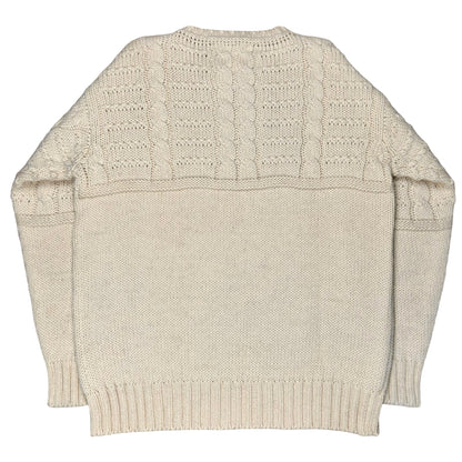 Yohji Yamamoto Pour Homme Hybrid Cable Knit Sweater - AW93